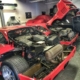 Two Ferrari F40 at SBR Workshop