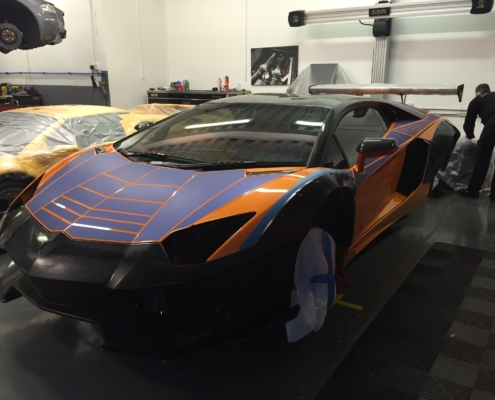 Lamborghini Aventador front end build