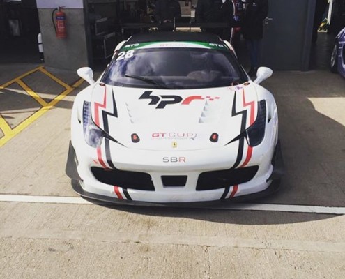 Ferrari 458 Donington Park Test