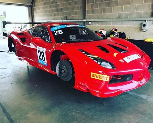 Ferrari 488 Challenge test at Snetterton