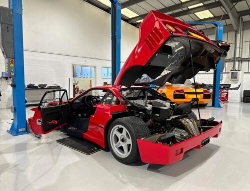 Ferrari F40 Michelotto Arrives For Service