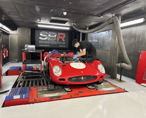 Ferrari 250 TR on rolling road