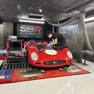 Ferrari 250 TR on rolling road